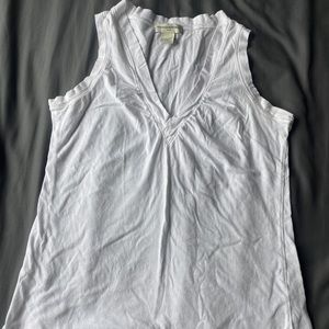 Banana republic white tank top